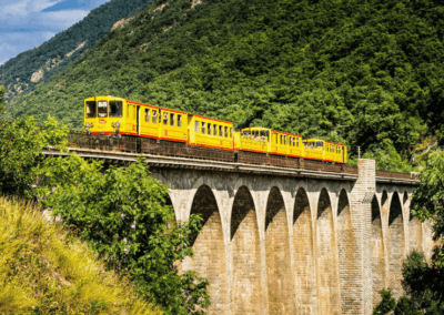 Tren Groc de la Cerdanya y grutas de Canalettes