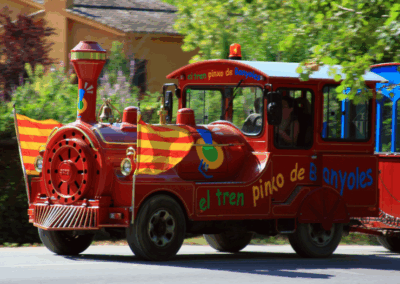 Castañada a Banyoles con trenecito y Besalú (Bcn- Granollers)