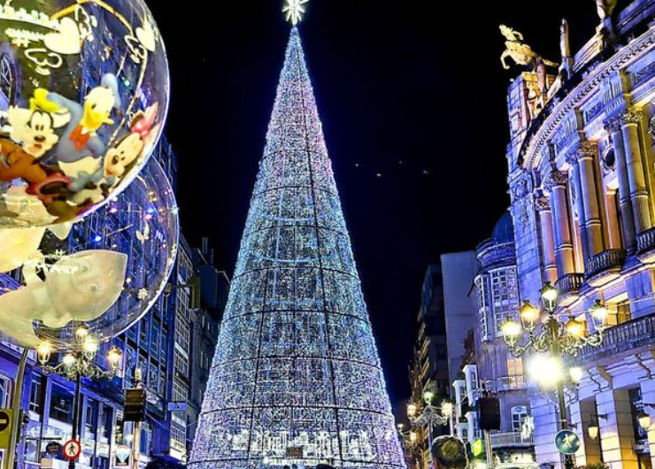 Galicia en Navidad luces de Vigo